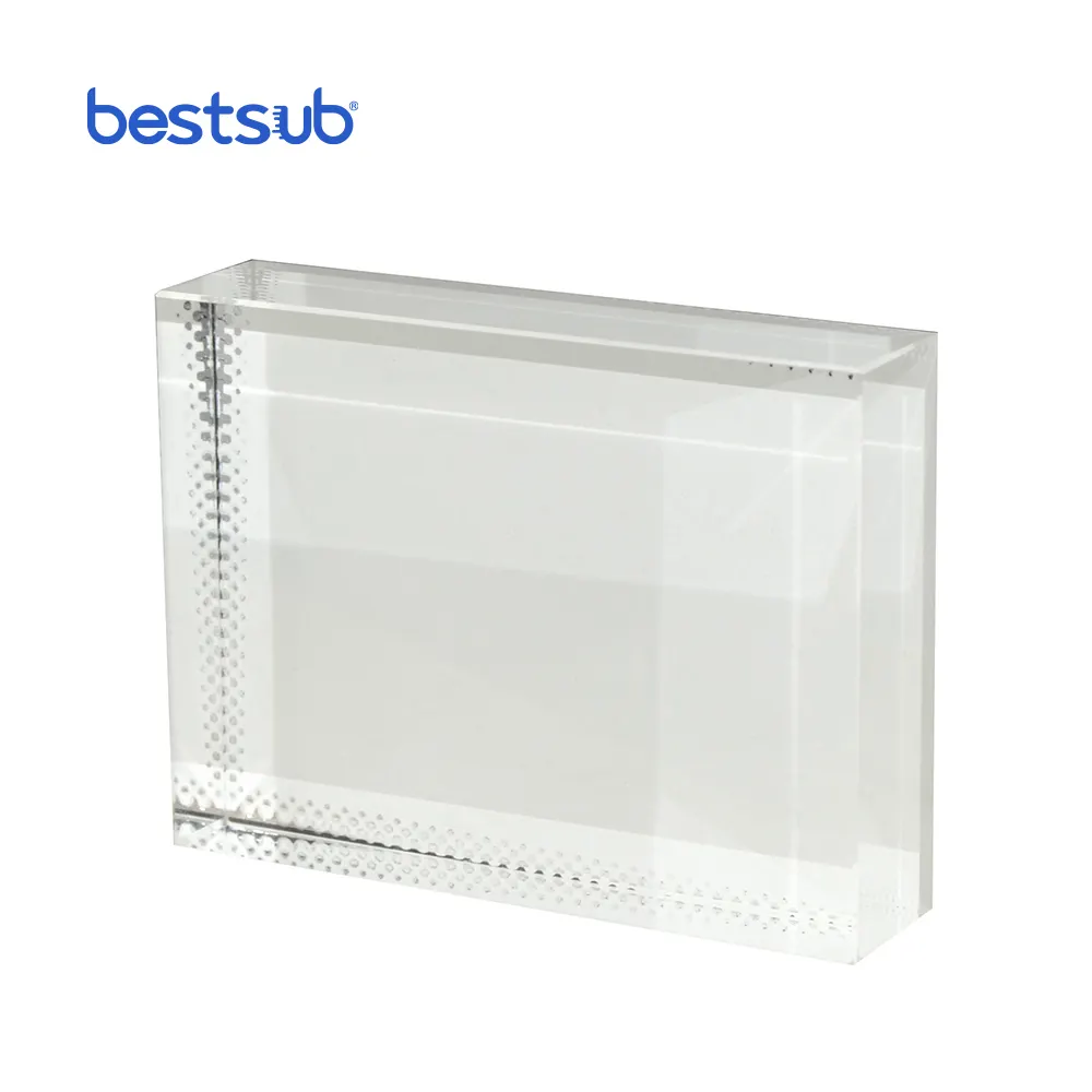 Qiao — petit carré en cristal imprimable, personnalisé avec votre Design (CC21)