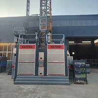 Monte-charge de chantier SC200 à moteur haute efficacité, commande de fréquence, fonctionnement fluide, galvanisé, pour utilisation sur site, 2000 kg