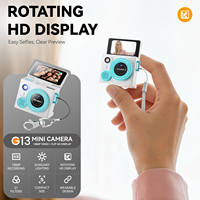 Mini draadloze retro digitale camera sleutelhanger drone camera kinder zakcamera handheld micro SD kaartlezer verjaardagsfeest cadeau