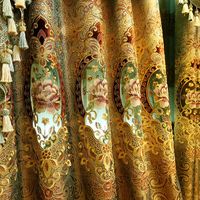 Fournisseur d'usine Nouveau design de broderie Rideau avec des tissus de rideaux transparents assortis pour les fenêtres de la maison