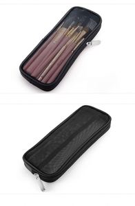 <b>Makeup</b> Brush Travel <b>Case</b> Cosmetic Toiletry Bag Organizer for Men Women Beauty Tools Mesh Pouch Wash Storage Accessories - Product Image 2