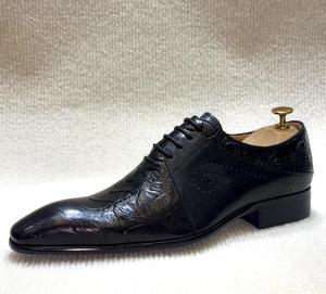 Chaussures habillées et Richelieu de luxe en cuir de haute qualité pour hommes, style gentleman, idéales pour les affaires et les mariages – Produit populaire - Product Image 1
