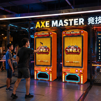 InteraGame Flying Axe Master, machine de jeu interactive de lancer de hache, notation en temps réel, équipement d'arcade numérique de lancer de hache