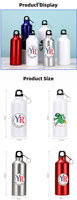 Gobelet à vin par sublimation en acier inoxydable de 20oz, tasse magique personnalisée pour l'extérieur, tasses à café, bouteille d'eau de sport avec couvercles