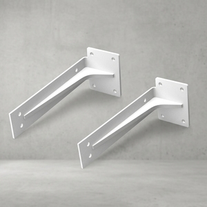 Supports de suspension invisibles en acier inoxydable robuste HRT pour meuble TV suspendu de cuisine et salon - Product Image 2