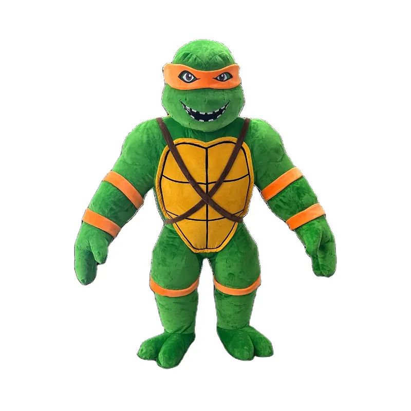 Kunden spezifische Plüsch aufblasbare Schildkröte Maskottchen Kostüm Films piel Cartoon Charakter Maskottchen Ninja Turtle aufblasbare Maskottchen Kostüm