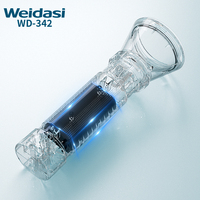 Lampe torche portable rechargeable étanche Weidasi avec affichage électronique en plastique, puissante lampe torche LED longue portée