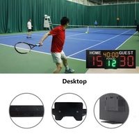 YIZHI Affichage de l'heure de jeu LED Mode tennis Tableau de pointage électronique Tableau de pointage numérique intérieur pour terrain de padel avec télécommande