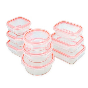 LEHE glass dinnerware set hot food storage box with lids food packing
