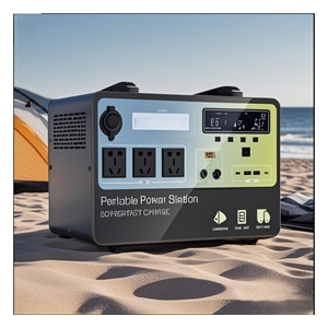 Station d'alimentation portable 2000W avec batterie lithium-ion 2400Wh, générateur solaire pour le camping et les voyages, source d'alimentation pour voiture - Product Image 2