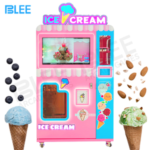 เครื่องทำไอศกรีมนุ่มอัตโนมัติอัจฉริยะสำหรับขายในร่มและกลางแจ้ง สร้างรายได้เชิงพาณิชย์ - Product Image 2