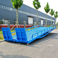 Rampe mobile d'entrepôt, rampe de chargement durable et portable pour déchargement de conteneurs par chariot élévateur