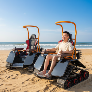 Chaise roulante tout-terrain à chenilles en caoutchouc pour plage et tout-terrain, véhicule de mobilité, pièce de machinerie de construction - Product Image 1