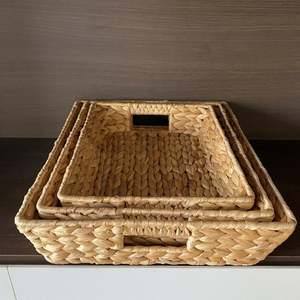 Plateau de service en forme de jacinthe, ustensile de bureau tissé en eau naturelle, pour les Bars, articles de luxe d'hôtel - Product Image 1