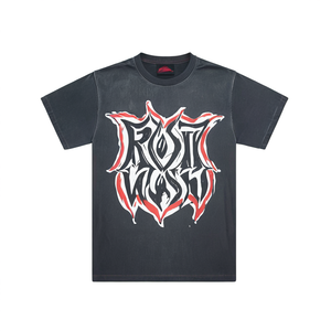 Productos para Dropshipping 2026 – Camisetas de Algodón Grueso para Hombre, Corte Holgado, con Estampado de Grafiti y Pedrería, Camisetas Básicas Modernas - Product Image 3