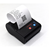 Imprimante thermique portable de 80 mm pour reçus, factures, codes-barres, codes QR, imprimante sans fil Bluetooth, machine à étiquettes