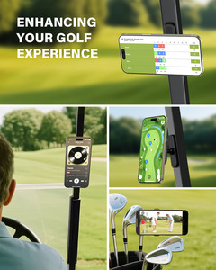Custom Logo 360 Degree Rotate Abs Magnetic Golf Cart Phone <strong>Holder</strong> Flexible Mini Mobile Gym Dual Magnetic Phone <strong>Holder</strong> for Gym - Product Image 5