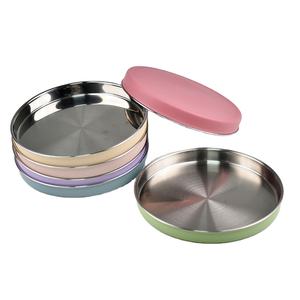 Nuevo producto de diseño moderno, vajilla para niños, plato de alimentación de cena de silicona con ventosa de acero inoxidable 304 para bebé - Product Image 1