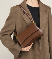 Sac à bandoulière en cuir véritable pour femme, sacoche imperméable avec fermeture éclair et sangle unique pour le quotidien et les voyages