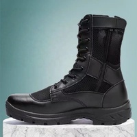 BAEWOON TB24 Nouvelles bottes ultra-légères respirantes à fermeture éclair haute performance pour hommes – Bottes tactiques, de randonnée et d'entraînement, chaussures de sécurité
