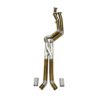 Collecteur intermédiaire en alliage de titane à longueur égale avec tube en Z imprimé en 3D pour échappement performance BMW M2 M3 M4 G87 G80 G82 S58 3.0T 2021-2026
