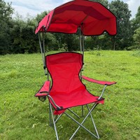 Nouveau sac à dos extérieur réglable plage parasol léger Camping voyage chaises chaises longues avec auvent