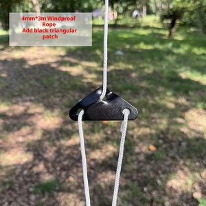Grande Fibbia Triangolare in Lega di Alluminio per Tende da Esterno, Corda Antivento, Pezzo Antiscivolo, Fibbia di Regolazione con Cordoncino per Tende - Product Image 6