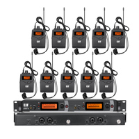 Système de monitoring intra-auriculaire sans fil professionnel, casque à réduction de bruit, microphone, alimentation par piles AA, connecteur XLR, karaoké en direct