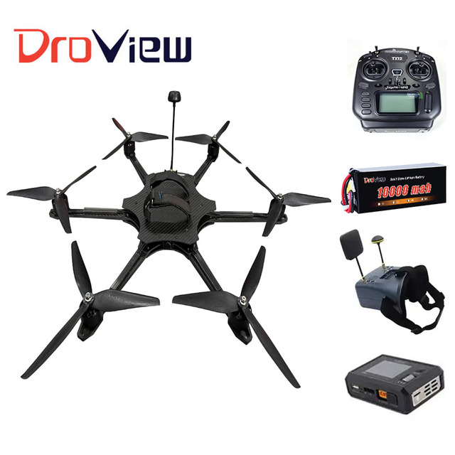 DroView High Speed 180KM/H FPV Drone X6 7 10 15 Inch 2-5KG Long Distance Anti-interference VTX 3.3g - 6gVRX 100-750Mhz Drone FPV