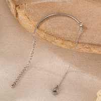 Pulseras de Acero Inoxidable con Circonitas, Estilo Coreano Minimalista, de Alta Gama, Ligeras y de Lujo, para Mujer, Resistentes al Agua, para Verano, Venta al Por Mayor