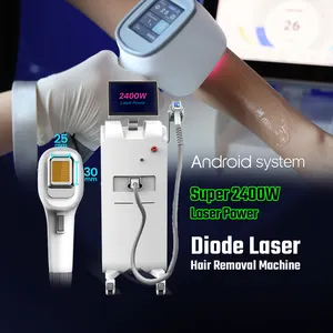 Super power 2400W 808nm diode laser hair removal machine price 3 in 1 free oem logo