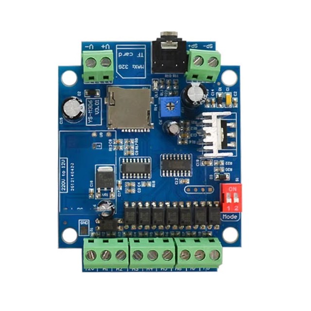 MP3 Voice Playback Module with Power Amplifier Board Alarm Cue Sound Announcer Trigger Mode Multi-mode M3D6