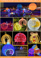 Lumières LED magiques d'extérieur personnalisées, boules dorées, lumières LED 3D, guirlandes lumineuses de Noël à suspendre pour la décoration intérieure et extérieure