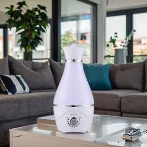 Humidificateur d'aromathérapie ultrasonique électrique 1 litre avec prise, veilleuse et réservoir d'<span class=keywords><strong>eau</strong></span> transparent pour la maison, fabriqué en usine OEM - Product Image 1