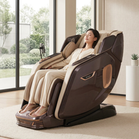 Silla de Masaje Corporal Inteligente Zhouqi 180W Core con Compresión de Bolsas de Aire y Rodillos para Pantorrillas para una Recuperación Muscular Profunda