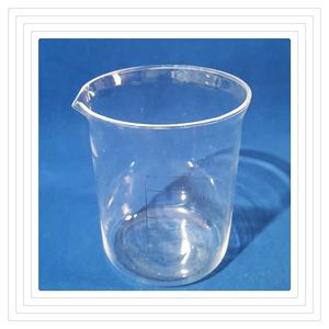 अनुकूलित गर्मी प्रतिरोध पॉलिश स्पष्ट सपाट तल मापने ग्लास क्वार्ट्ज बीकर - Product Image 1