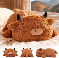 Peluche personnalisée de vache des Highlands, robuste, douce et confortable, comme cadeau pour enfants
