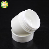 Pot en plastique PP vide personnalisé avec logo, pot cosmétique blanc en PP, pot pour crème corporelle, emballage et contenants cosmétiques
