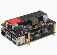 Carte de développement Raspberry Pi 5 avec extension PoE X1012, prise en charge double fonction d'alimentation et Ethernet PCIe, compatible avec les SSD M.2 NVMe et le format 2280