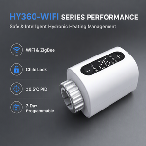Vanne de mélange thermostatique intelligente Tuya WiFi/Zigbee TRV, <span class=keywords><strong>thermostat</strong></span> programmable pour le contrôle de la température ambiante, compatible <span class=keywords><strong>Alexa</strong></span>/Google Home - Product Image 5