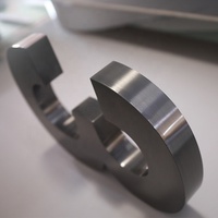 Letras del alfabeto personalizadas de fábrica SP, letras de metal de lujo luminosas y no luminosas, número de casa Led acrílico para negocios de tienda
