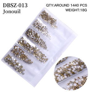 6 Rejillas de Diamantes Brillantes AB de Base Plana para Decoración de Uñas, Pedrería de Cristal Brillante para Esmalte de Uñas de Marca Privada - Product Image 6