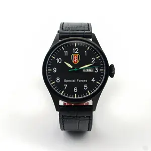 Relógio de marca privada super luminosa, marca própria, esporte, movimento japonês, homens, relógio mecânico automático do exército