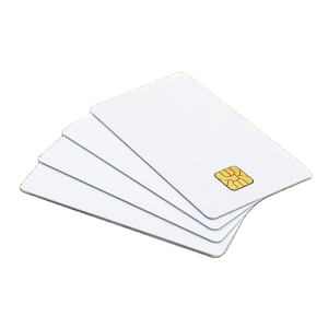 Plástico PVC en blanco impreso SLE5542 SLE5528 RFID contacto IC chip tarjetas personalizadas - Product Image 1
