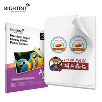 Papel Fotográfico Blanco Brillante Profesional Tamaño A4 de la Mejor Calidad para Impresión de Inyección de Tinta, para Usar en Marcos de Fotos y Velas