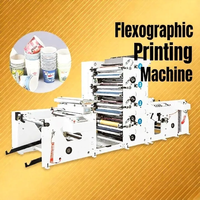Machine d'impression flexographique avec fonction d'impression et de découpe intégrée en option, impression d'étiquettes autocollantes en rouleau