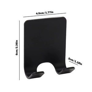 Support mural en plastique pour salle de bain, crochet de rangement, étagère pour rasoir, sans perçage, accessoires - Product Image 3