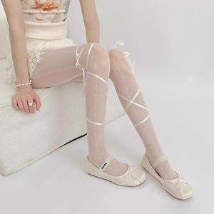 Medias de nailon y seda al por mayor, sin costuras, con encaje hermoso, transparentes, finas, sexys - Product Image 1