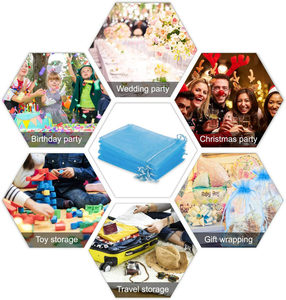 Sankira Jewelry Bag <strong>Organza</strong> Candy Bags Wedding Favour Sheer Drawstring Textile Package <strong>Pouches</strong> Gift Bag - Product Image 4