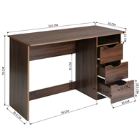 Meubles de bureau classiques de luxe Bureau d'ordinateur en bois Bureau d'étude pour enfants Petit bureau moderne avec tiroir et étagère